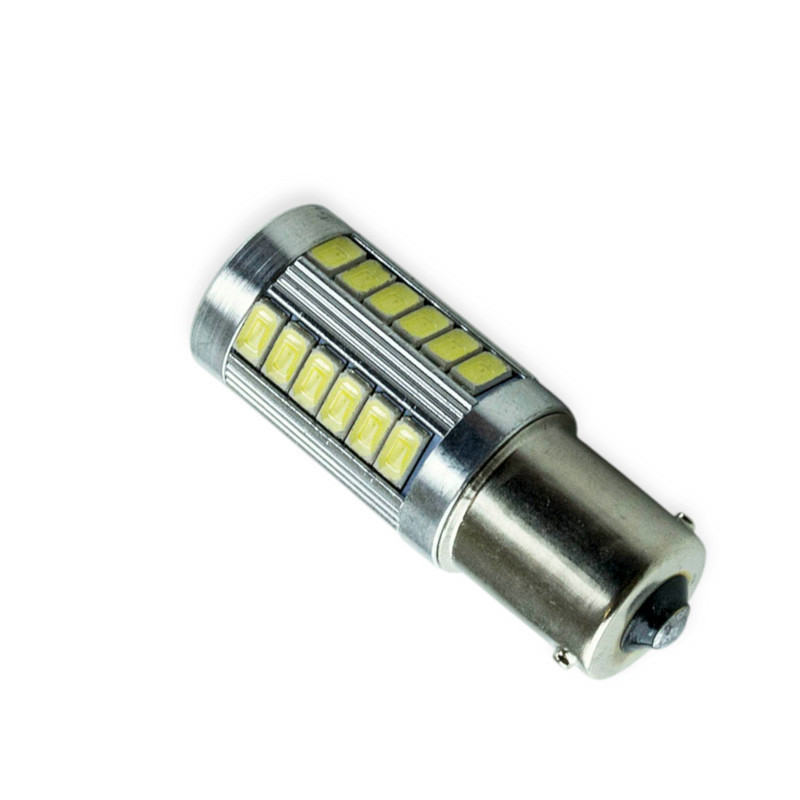 Автолампа А 12-21 белая 33 SMD 5630 с линзой светодиодная Мукачево - изображение 1