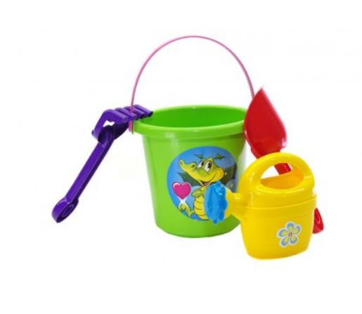 Ігровий набір для пісочниці №1 013555 з відерцем  Салатовий Вінниця - фото 1