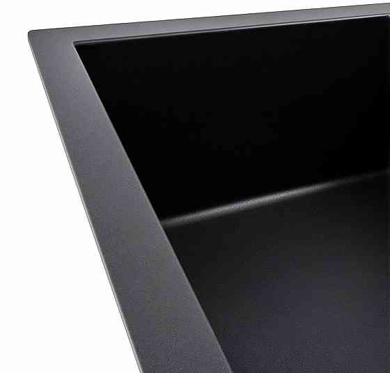 VALESO Комплект: Мийка 6550 LOTOS чорна + Змішувач BG77 чорний + Сифон 1041 Киев