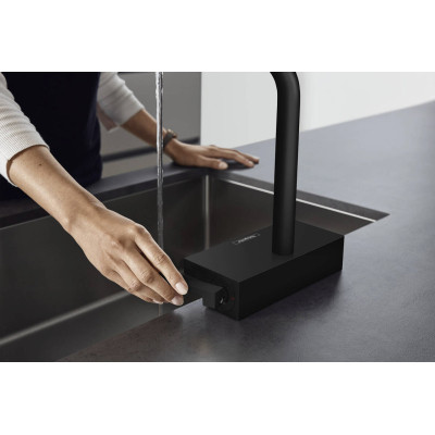 Смеситель Hansgrohe Aquno Select M81 , 21 см, чорний матовий (73836670) Винница - изображение 3