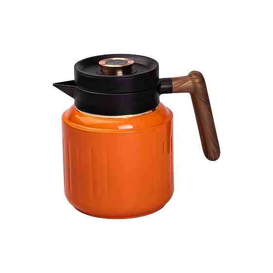 Чайник термос с индикатором температуры и заварником 1 л оранжевый HP-14-51O Киев