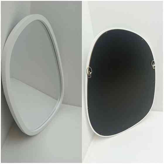 Дзеркало асиметричне дерев'яне біле (Б клас) Луцк