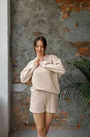 Костюм-двійка спортивний жіночий Пудровий XS-S Харків