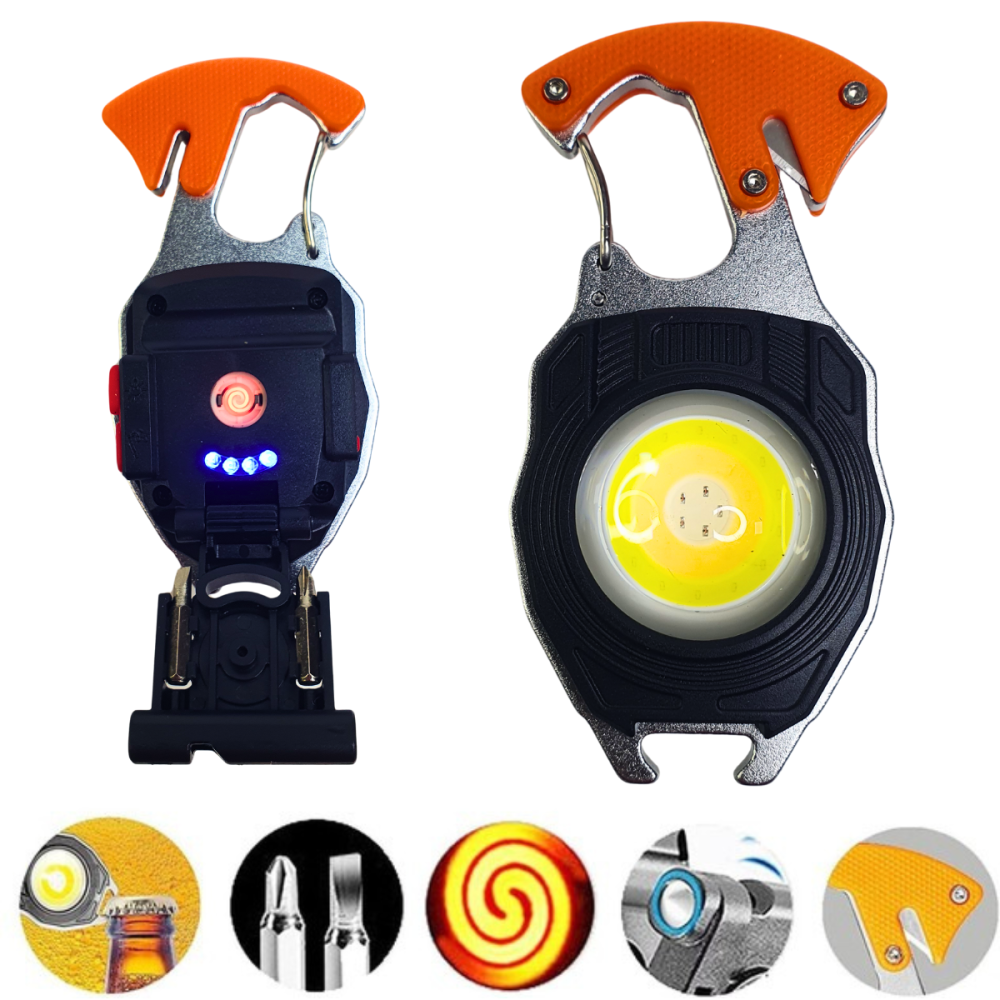 Багатофункціональний LED ліхтарик X-Balong BL-W5147, 7 режимів, Акумулятор. Type C Одеса - фото 8