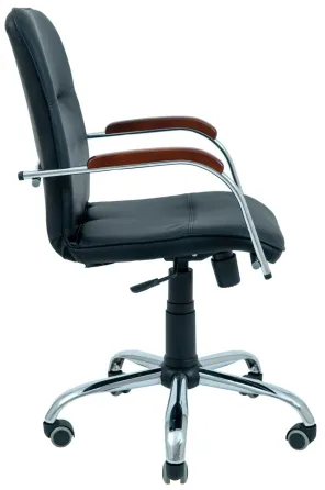 Офісне Крісло Керівника Richman Samba Fly 2230 Хром М3 MultiBlock Чорний Київ