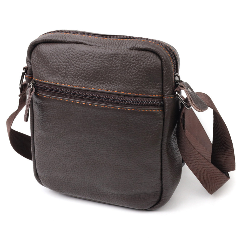 Сумка чоловіча Vintage 20687 шкіряна Коричневий Київ - фото 10