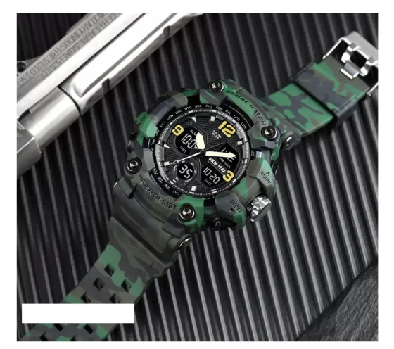 Чоловічий спортивний наручний годинник Skmei 1742 Hamlet (Зелений камуфляж) Вінниця