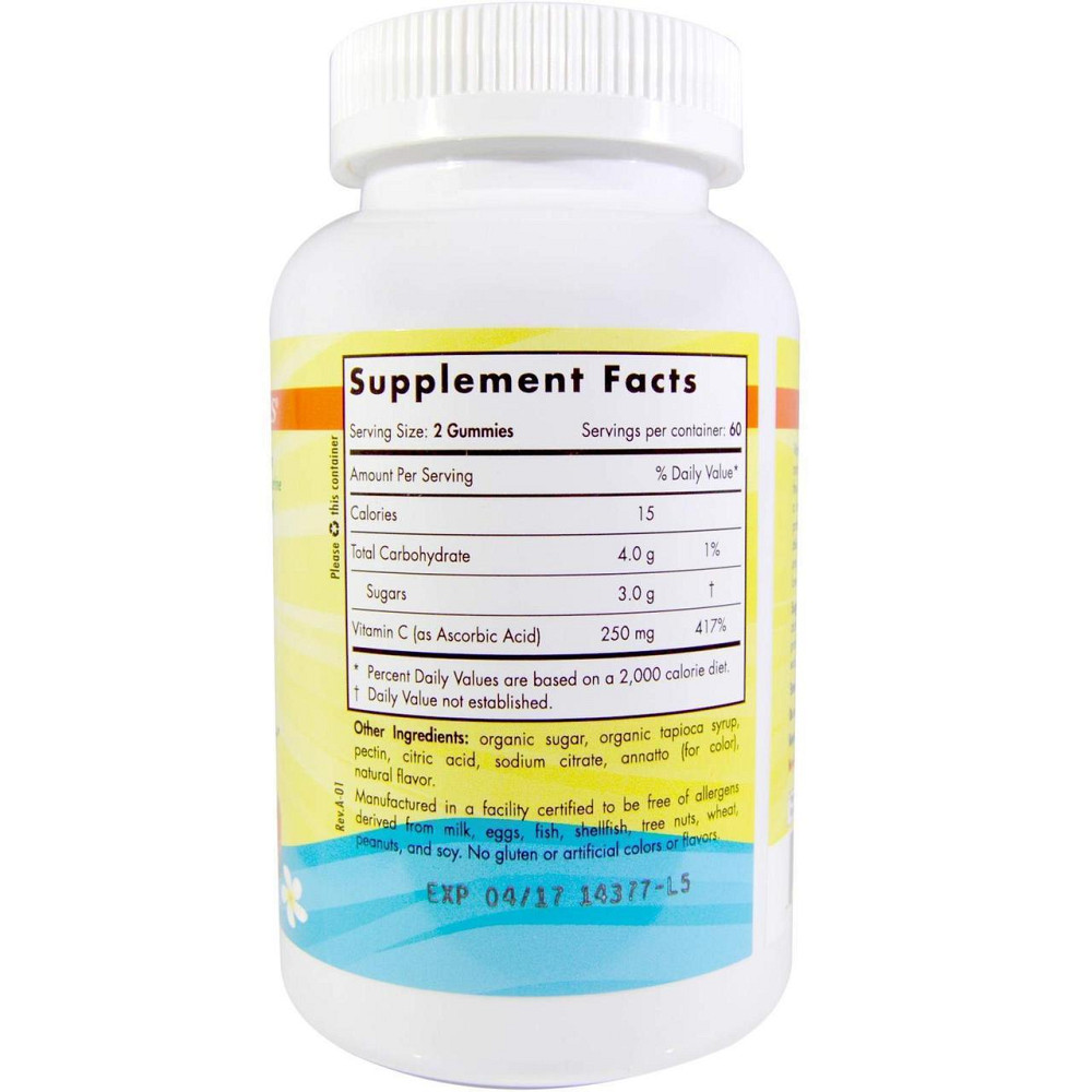 Вітамін С жувальний Nordic Naturals Vitamin C Gummies 120 шт мандарин Київ - фото 2