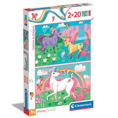 Пазл Clementoni I Believe in Unicorns 2 шт по 20 елементів (24754) Вінниця - фото 1