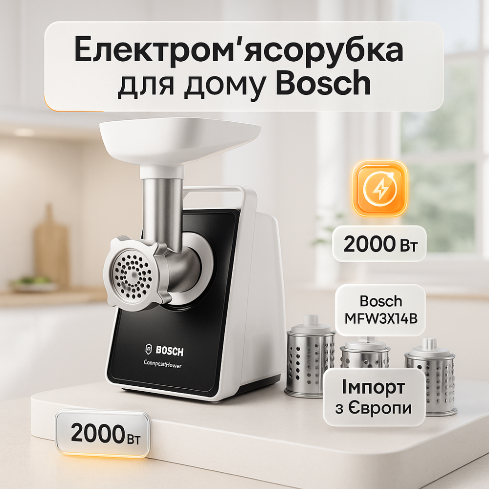 М'ясорубка для приготування, Потужна побутова електром'ясорубка для дому, Електричні м'ясорубки кухонні EQ-57 Львів - фото 2