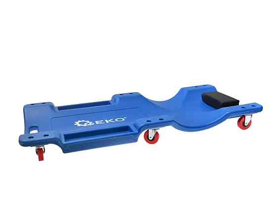 Лежак СТО "GeKo" підкатний пластиковий 99.5x47x10.5 см синій Киев