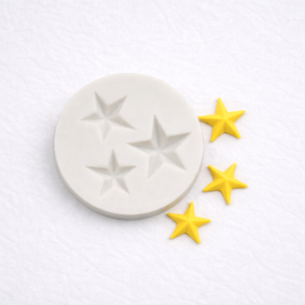 Молд силиконовый Звездочки 56 мм серый Киев - изображение 7