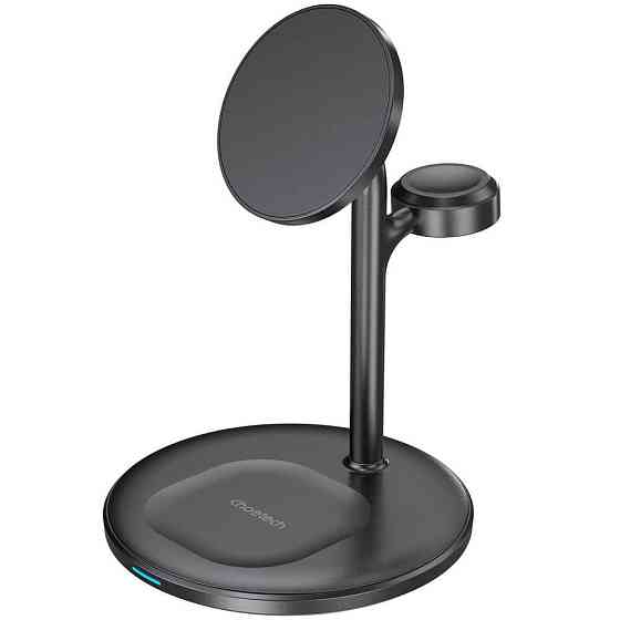 Магнітне Бездротовий зарядний пристрій Choetech (T585-F-101CCBK) 3in1 Magnetic wireless charger station Білий Харків