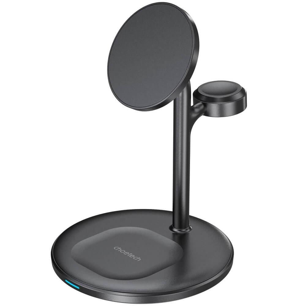 Магнітне Бездротовий зарядний пристрій Choetech (T585-F-101CCBK) 3in1 Magnetic wireless charger station Білий Харьков - изображение 1