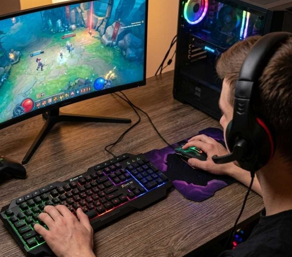 Игровой набор 4-в-1 XTRIKE ME CMX-415 UA | Клавиатура с UA раскладкой. Харьков - изображение 7