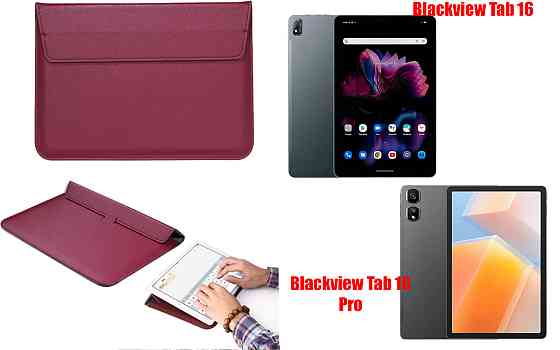 Чохол-конверт VitoCase для Blackview Tab 16, Tab 16 Pro, з функцією підставки для планшета Бордовий Київ