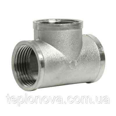 Трійник SOLOMON 1″х1/2″х1″ ВВВ нікель 8202 N Черновцы