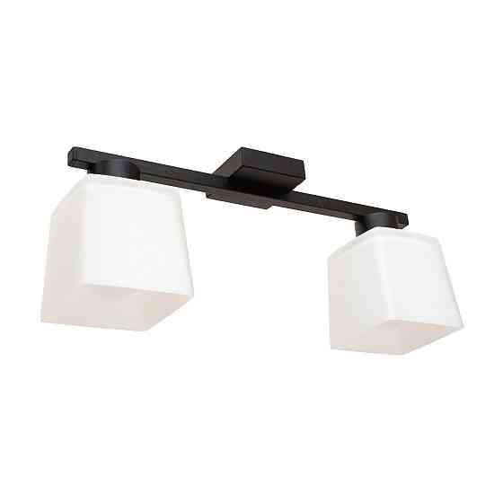 Люстра потолочная на два плафона MSK Electric Sakura под лампы Е27 черная NL 16510-2 BK Одесса