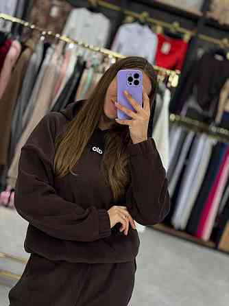 Женский теплый прогулочный костюм двойка: кофта и штаны турецкий флис Шоколад, 46/48 Одесса