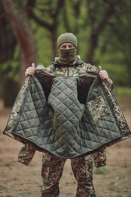 Військова чоловіча зимова куртка Softs Hell +5°С, -20°С мультикам зимова військова куртка з капюшоном WAR Львів - фото 4