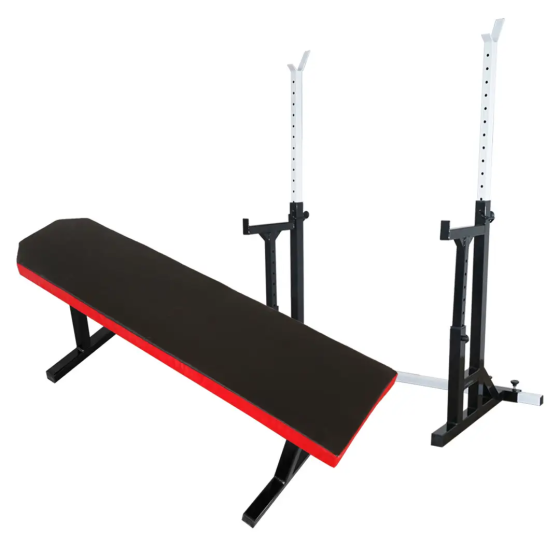 Скамья горизонтальная для жима + Стойки со страховкой 50 на 50 мм Киев