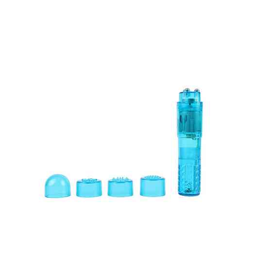 Мини-вибратор со сменными насадками Chisa Basic Luv Theory Ultimate Massager, голубой Sex Aura Киев