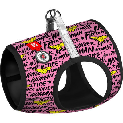 Шлей для собак WAUDOG Clothes с QR паспортом "Чудо-женщина в розовом" S1 (1011-4010) Винница - изображение 1