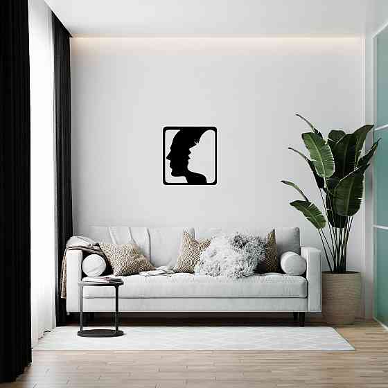 Настенное декоративное панно из дерева - Лица Киев