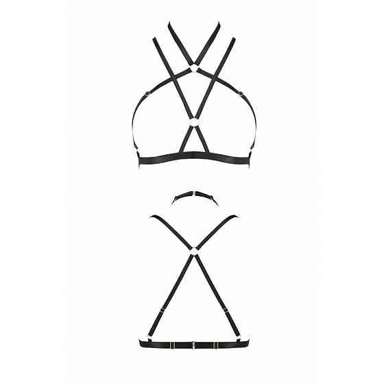 Портупея-стрепы Passion Exclusive KELIS BRA L/XL, black Sex Aura Киев