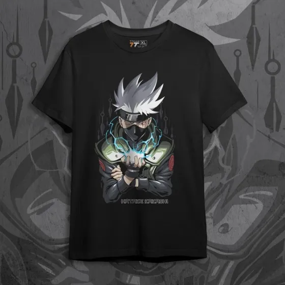 Футболка мужская с принтом Наруто Какаші Хатаге Размер 48 Anime0081 Днепр