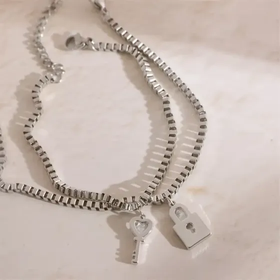 Парные браслеты «Замок и Ключ» – символическое украшение для влюбленных Киев