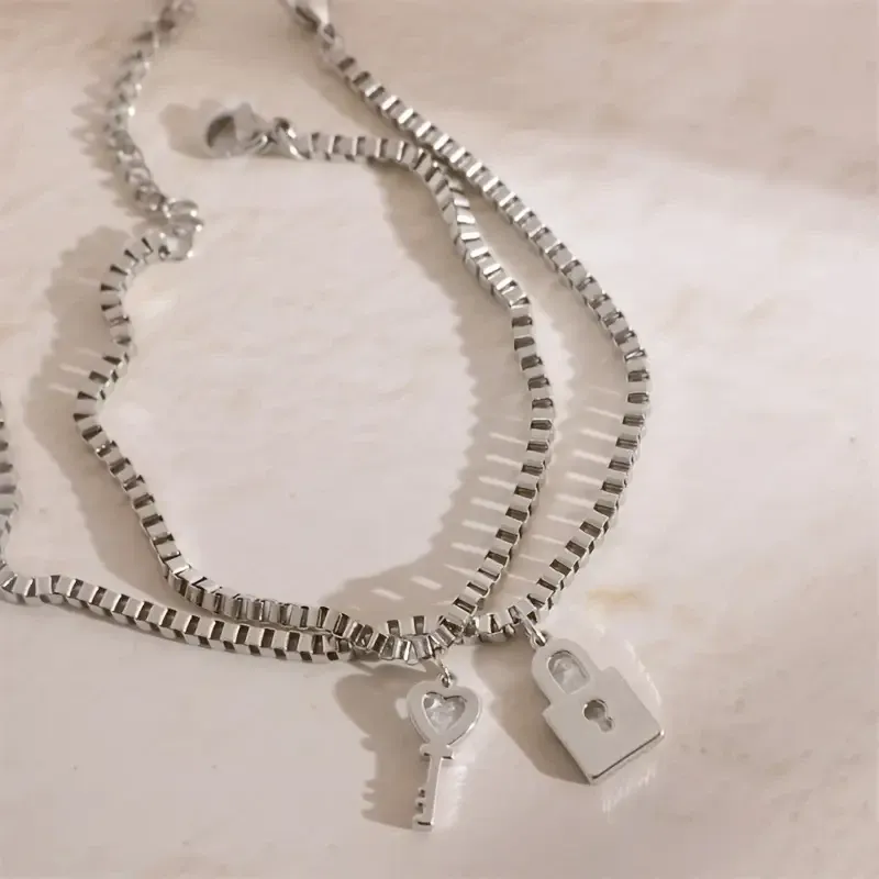 Парные браслеты «Замок и Ключ» – символическое украшение для влюбленных Киев - изображение 1