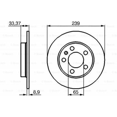 Гальмівний диск Bosch 0 986 478 481 Вінниця - фото 5