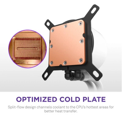 Система рідинного охолодження NZXT Kraken Plus RGB V2-360 mm AIO liquid cooler Wh (RL-KR360-W2) Вінниця - фото 5