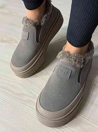 Ботинки женские Hengji 660-6 замшевые кеды на меху бежевые, 41, 25,5 см Киев