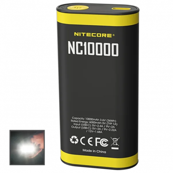 Ліхтар + Power Bank Nitecore NC10000 20w QC 3.0 10000mAh Вінниця