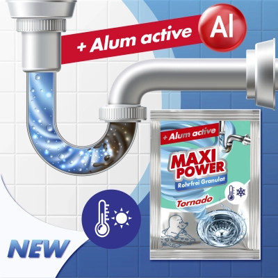 Средство для прочистки труб Maxi Power Tornado Гранулированный Для холодной воды 80 г (4823098412991) Винница - изображение 3