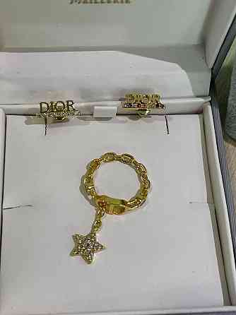 Діор набір сережки, каблучка та браслет/ Dior Одеса