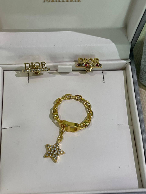 Діор набір сережки, каблучка та браслет/ Dior Одеса - фото 3