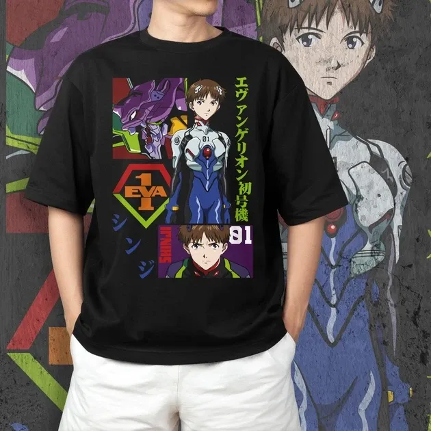 Футболка для подростка мальчика с принтом Evangalion Икари Синдзи 2 Размер 160 Anime10774 Днепр - изображение 4