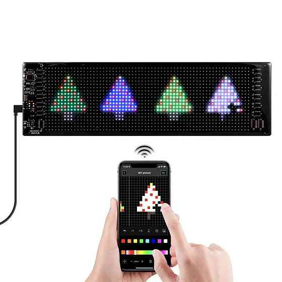 Гнучка LED панель/екран під скло авто Bluetooth (92 x 374 мм) Харків