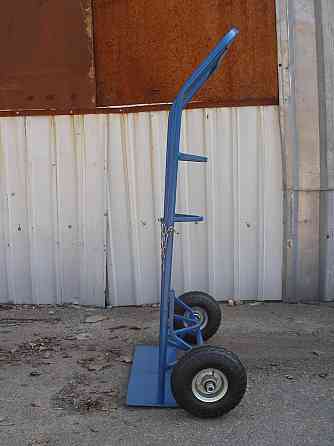 Візок ТБ2-260 для перевезення двох балонів – металевий балонний візок з пневмоколесами 260 мм до 250 кг Харків