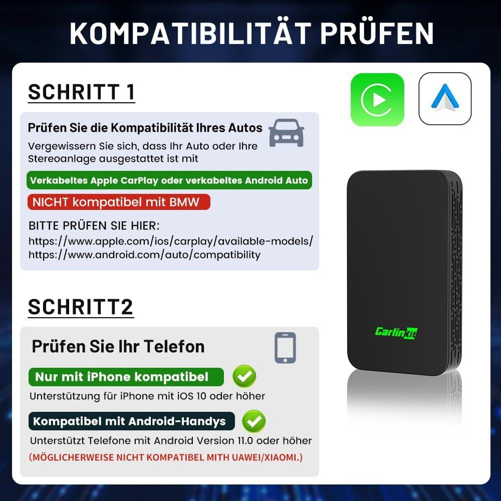 Адаптер Carlinkit 5.0 2Air чорний Бездротовий CarPlay і Android Auto Plug and Play USB-C Автомобільний wi fi адаптер бездротовий Київ - фото 9