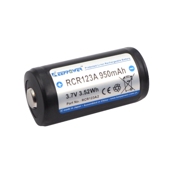 Аккумулятор с защитой 16340 Keeppower 123 RCR123A 950mAh 3.7V Винница