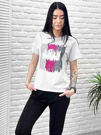 Літній костюм із вкороченими штанами "Elinor" оптом | Норма і батал 42-44, Чорний Київ