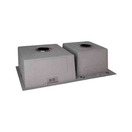 Мийка для кухні з двома чашами інтегрована Lidz Handmade H7843 (LDH7843BPVD45586) Brushed Black PVD 3,0/1,0 мм Київ