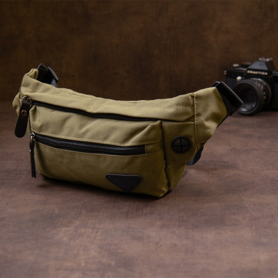 Сумка Vintage Бананка нейлон Зелена (20636) Вінниця - фото 2