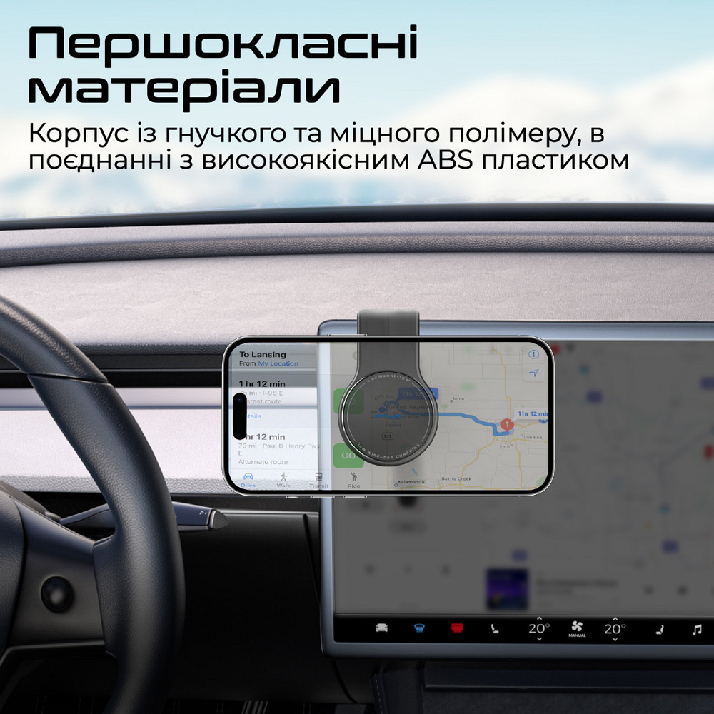 Бездротовий зарядний пристрій Promate Laxmount-15W MagSafe Black (laxmount-15w) ( Чорний ) Харків - фото 5