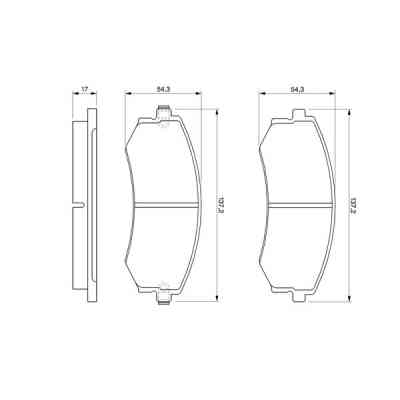 Тормозные колодки Bosch 0 986 424 215 Винница
