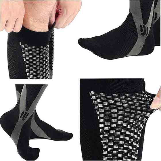 Гетри футбольні, тренувальні, ігрові, спортивні, унісекс, розмір S (EU 34-38), колір чорний Кам'янець-Подільський